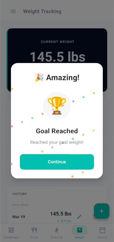 Goal Reached Celebration
